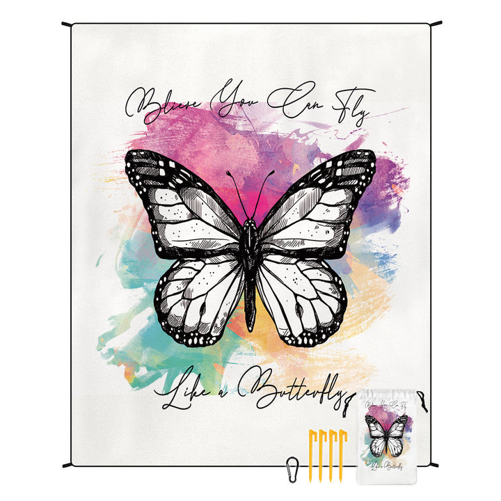 Geometric Print Wandteppich