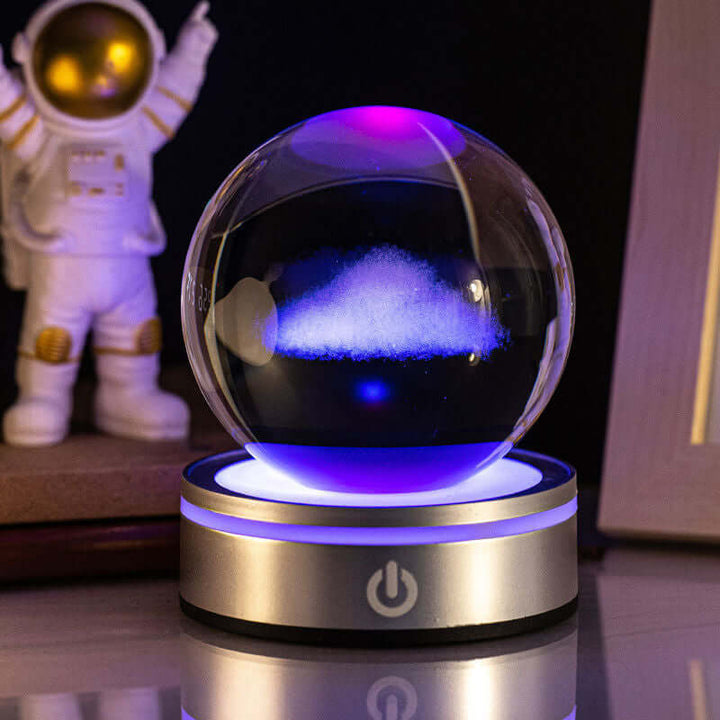 Kreative 3D Innenschnitzerei Leuchtende Kristallkugel Farbverlauf Kleine Nachtlampe Wohnkultur Geschenke Auswahl