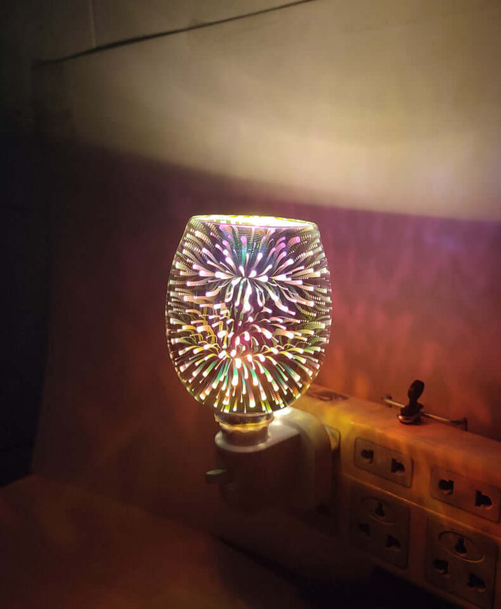 3D Glas Aromatherapie Wachs Schmelzlampen Kleine Nachtlampe