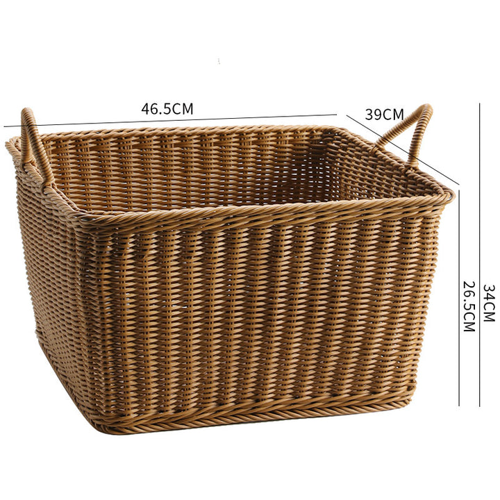 Handgefertigter Rattan Aufbewahrungskorb Verune