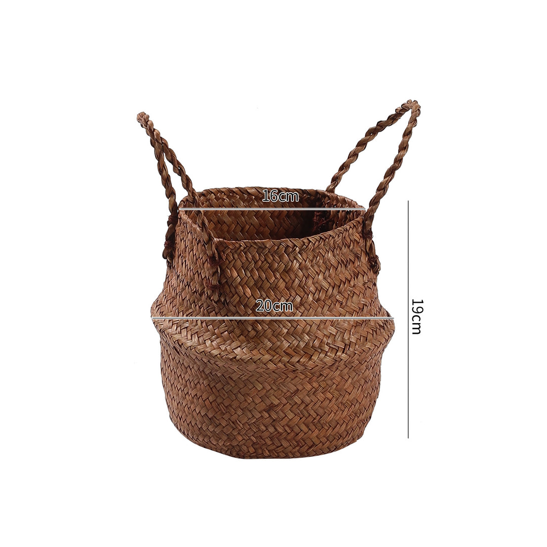 Handgefertigter Woven Storage Bucket Verune