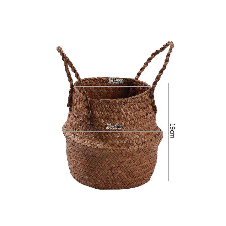 Handgefertigter Woven Storage Bucket Verune