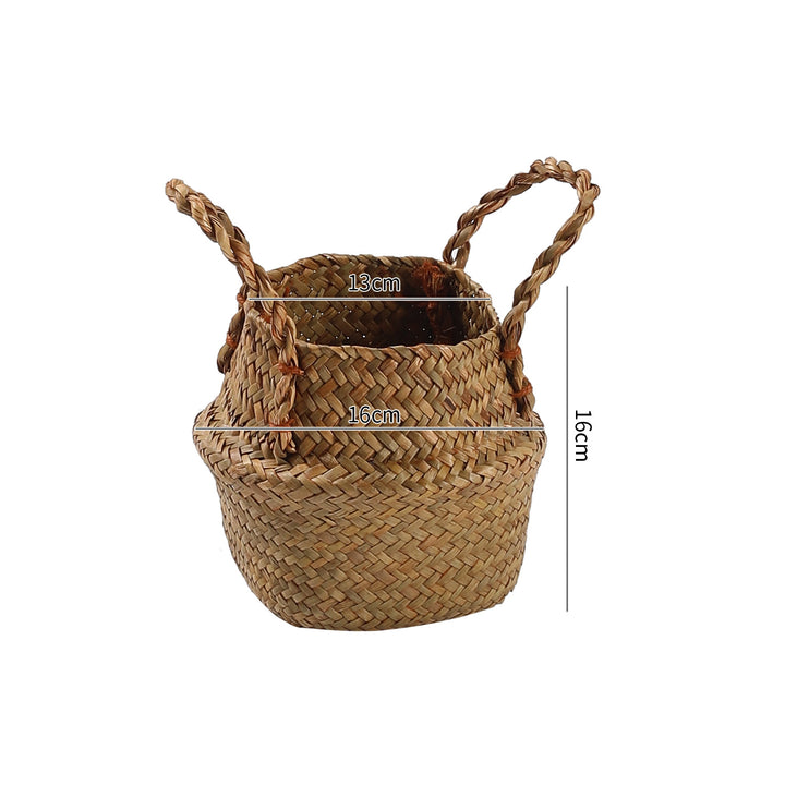 Handgefertigter Woven Storage Bucket Verune