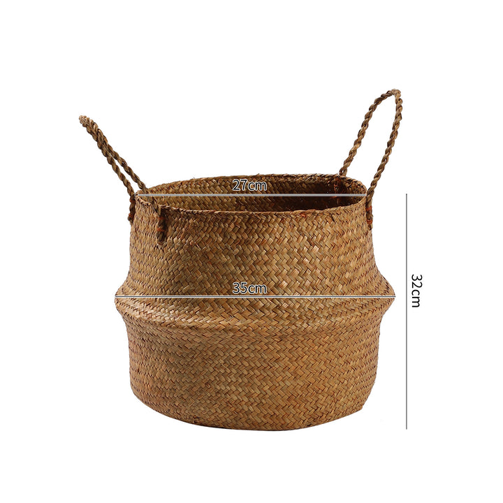 Handgefertigter Woven Storage Bucket Verune