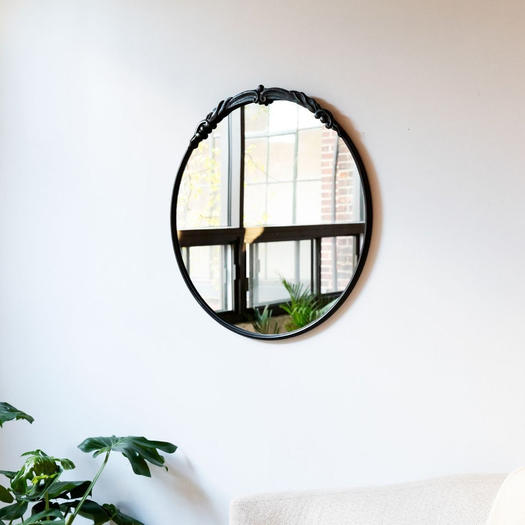 Vintage Inspirierter runder Wandspiegel Verune