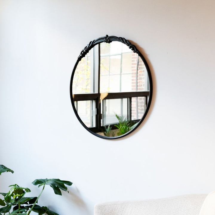 Vintage Inspirierter runder Wandspiegel Verune