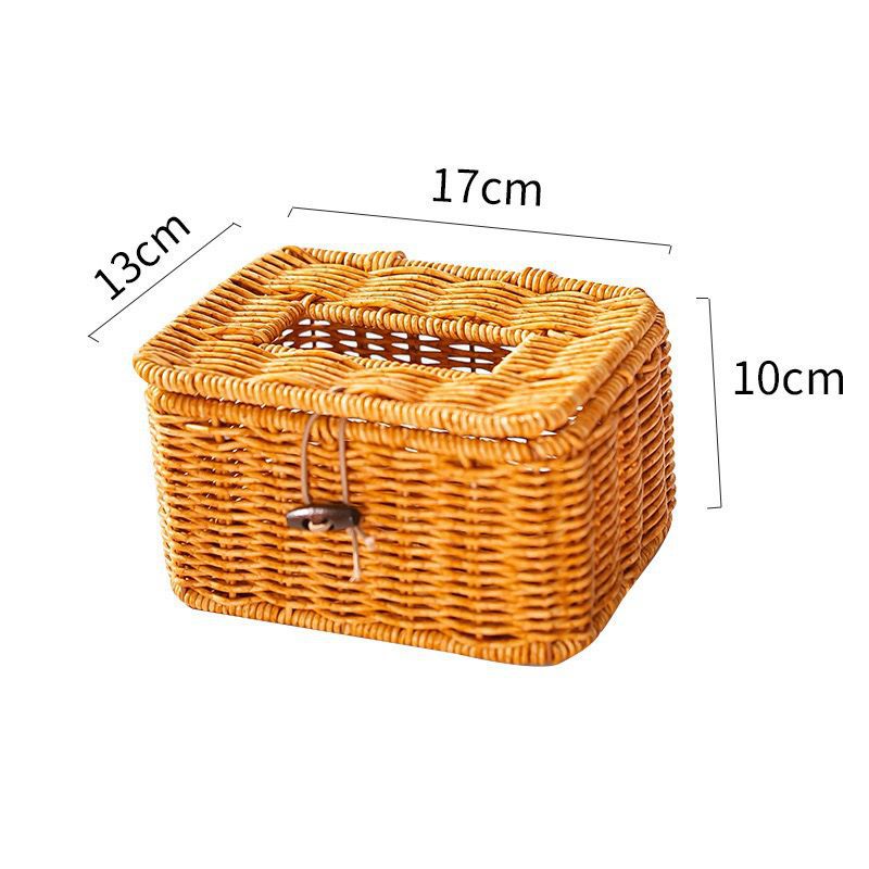 Handgewebte Aufbewahrungsbox mit Deckel