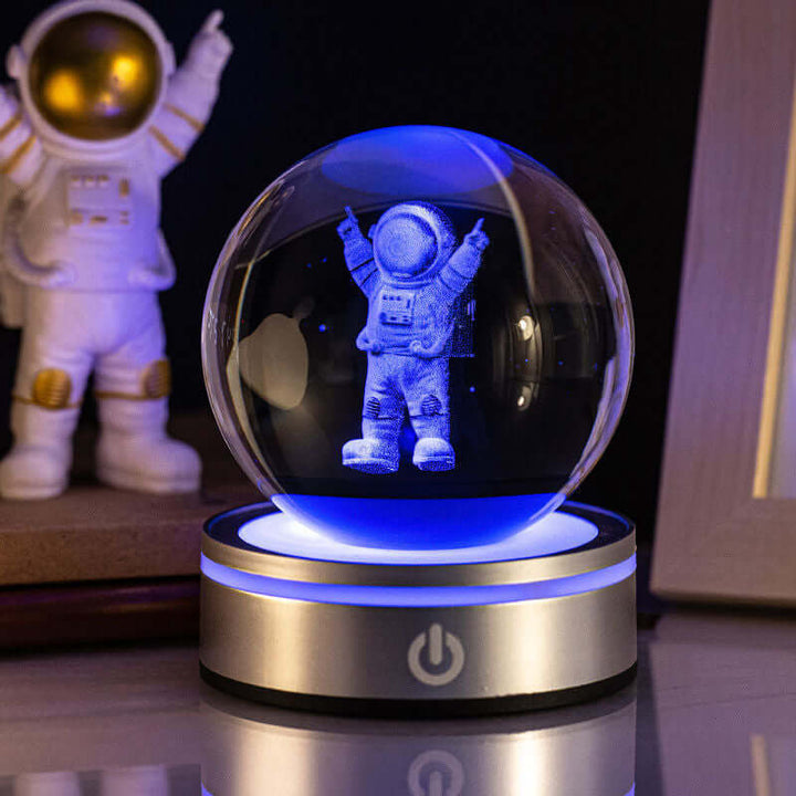 Kreative 3D Innenschnitzerei Leuchtende Kristallkugel Farbverlauf Kleine Nachtlampe Wohnkultur Geschenke Auswahl