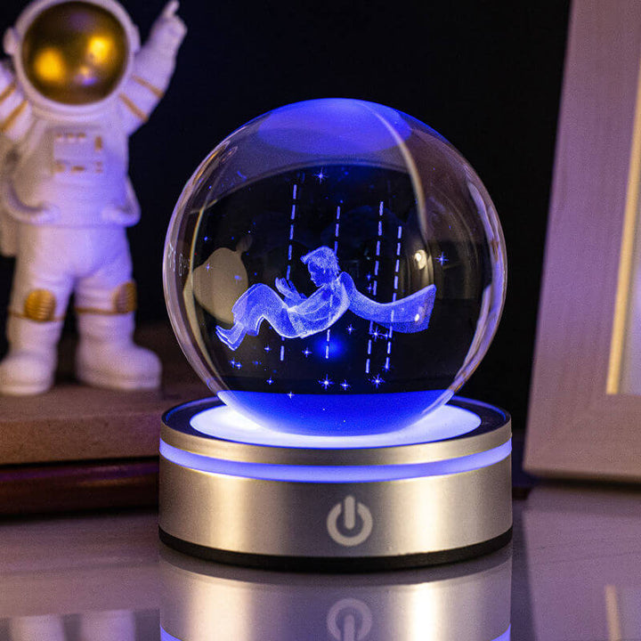 Kreative 3D Innenschnitzerei Leuchtende Kristallkugel Farbverlauf Kleine Nachtlampe Wohnkultur Geschenke Auswahl
