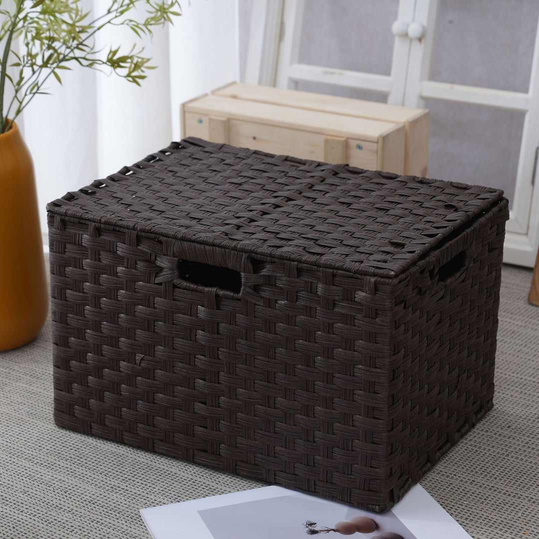 Aufbewahrungsbox aus strapazierfähigem geflochtenem Material