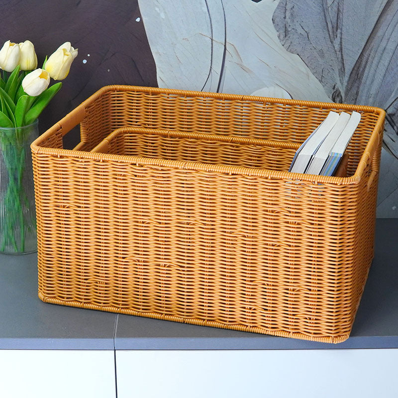 Große Aufbewahrungsbox Aus Geflochtenem Material