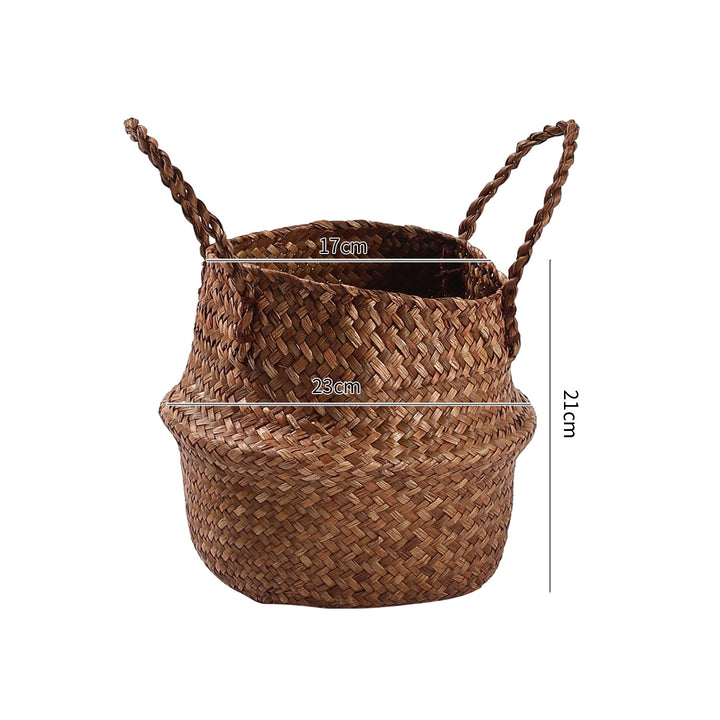 Handgefertigter Woven Storage Bucket Verune