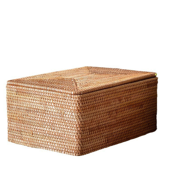 Rechteckiger Rattan-Aufbewahrungskorb