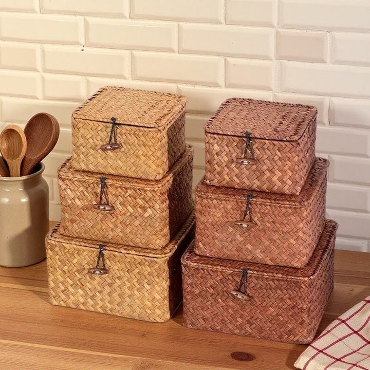 Aufbewahrungsbox aus natürlichen Materialien