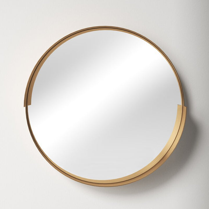 Moderner runder Wandspiegel mit elegantem Rahmen Verune
