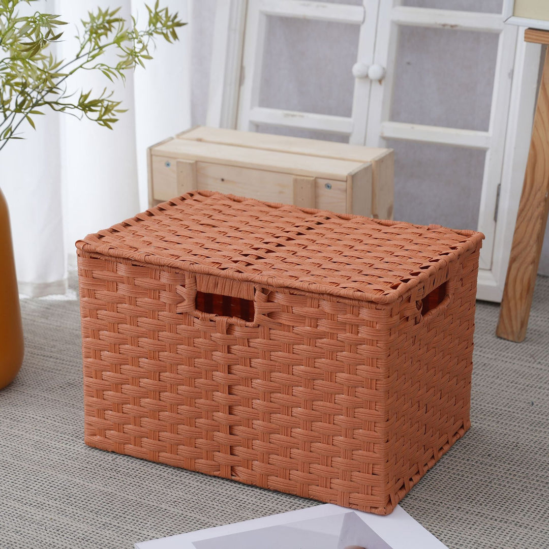 Aufbewahrungsbox aus strapazierfähigem geflochtenem Material
