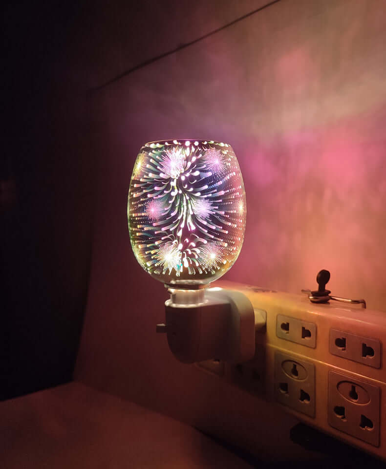 3D Glas Aromatherapie Wachs Schmelzlampen Kleine Nachtlampe