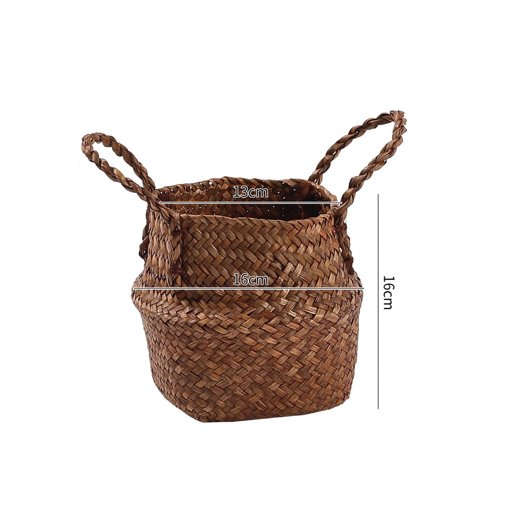 Handgefertigter Woven Storage Bucket Verune