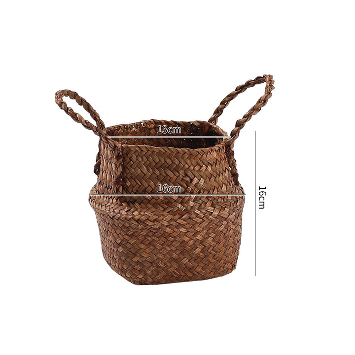Handgefertigter Woven Storage Bucket Verune