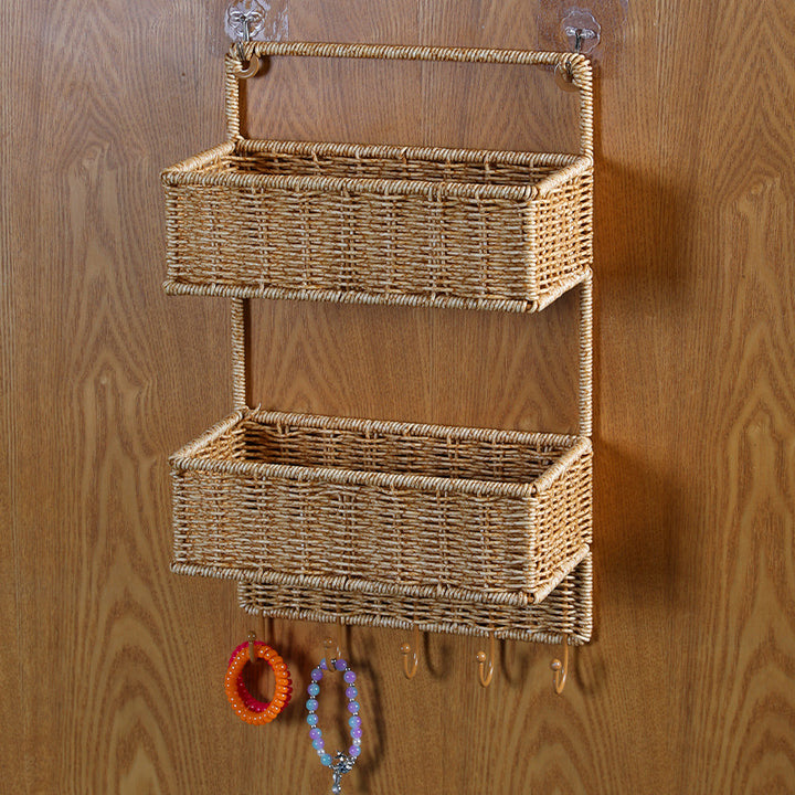 Double Tier Woven Storage Basket Verune