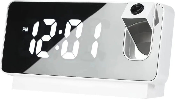 Projektionswecker mit Spiegeldisplay und großem LED-Bildschirm