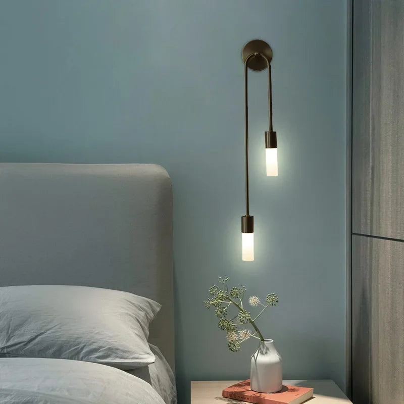 Moderne Gold LED Wandleuchte – Nordische Wandleuchte für Wohnzimmer, Schlafzimmer, Küche und Flur Dekor