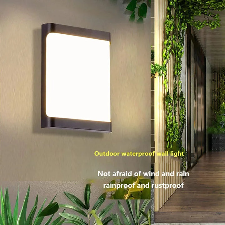 Moderne LED Außenwandleuchte – Wasserdichter Gartenwandstrahler, Wandleuchte für Flur, Balkon und Eingangsdekoration
