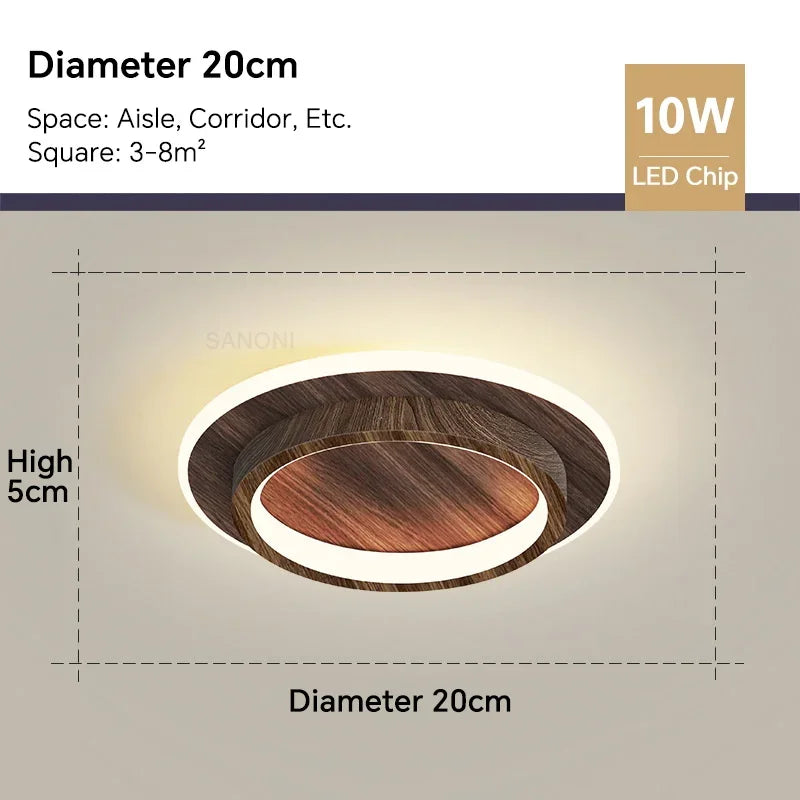 Moderne LED-Deckenlampe - Quadratische Deckenleuchte für Wohnraum, Treppe, Flur und mehr
