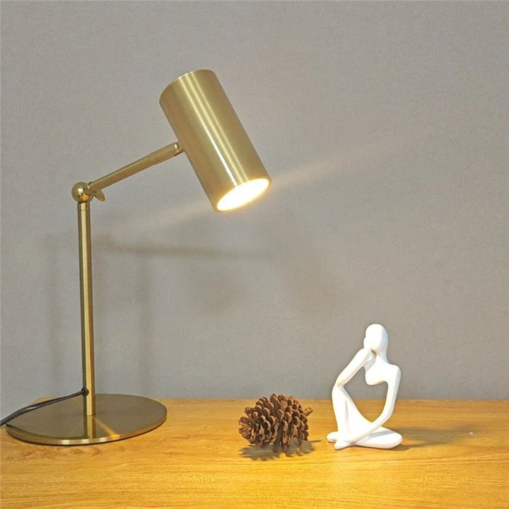 Moderne goldene Tischlampe – augenfreundliche LED-Leselampe für Studien-, Schlafzimmer- und Wohnzimmerdekoration
