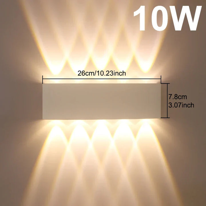 Moderne LED-Außenwandleuchte – Wasserdichte Veranda- und Balkonwandleuchte für Haus und Garten, IP55 bewertet