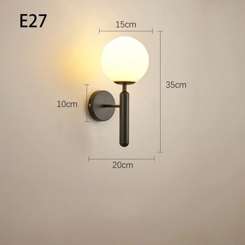 Moderne LED-Wandleuchte – Innenwandleuchte für Hotel, Badezimmer, Schlafzimmer, Wohnzimmer, Flur & Gang, E27 Tri-Color einstellbar, AC betrieben
