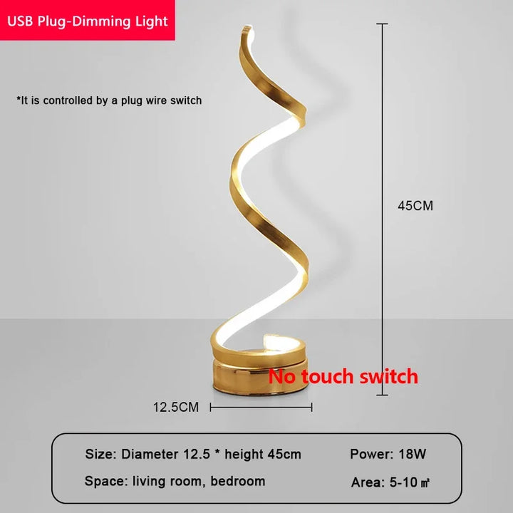 Moderne LED Tischlampe – Snake Eye Schutz Schreibtischlicht für Schlafzimmer, Wohnzimmer, Büro und Studium