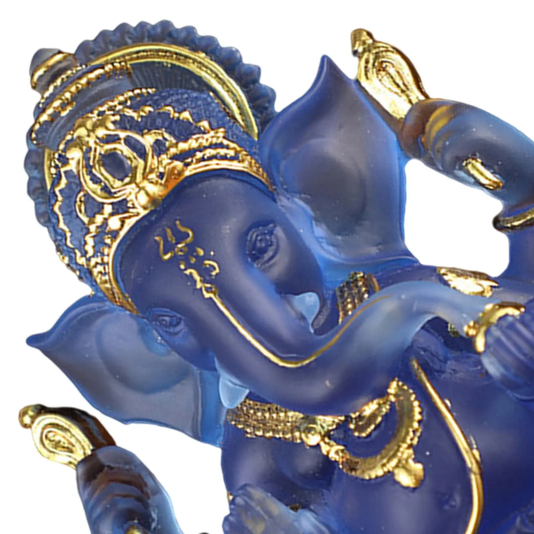 Seltene farbige semi-transparente Ganesh-Statuen für Glück in Ihrem Zuhause
