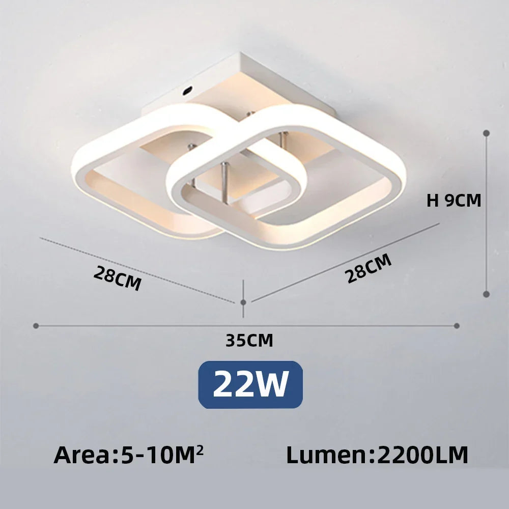 Decken-Kronleuchter LED Flur Deckenlampe für Küche Schlafzimmer Wohnzimmer Balkon Ganglampe Wohnkultur Foyer Spotlights
