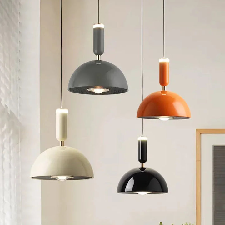Nordic Hebbare LED Pendelleuchte – Moderne Eisen-Hängelampe für Schlafzimmer, Wohnzimmer, Arbeitszimmer und Bar (Einstellbare Höhe, Warmlicht)