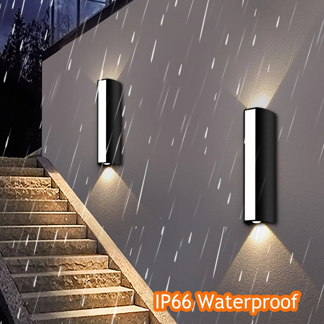 Moderne lange LED-Wandlampe – Wasserdichte Außenbewegungssensorlampe, IP66-Bewertung, AC 85-265V, für Garten, Terrasse und Außenbeleuchtung
