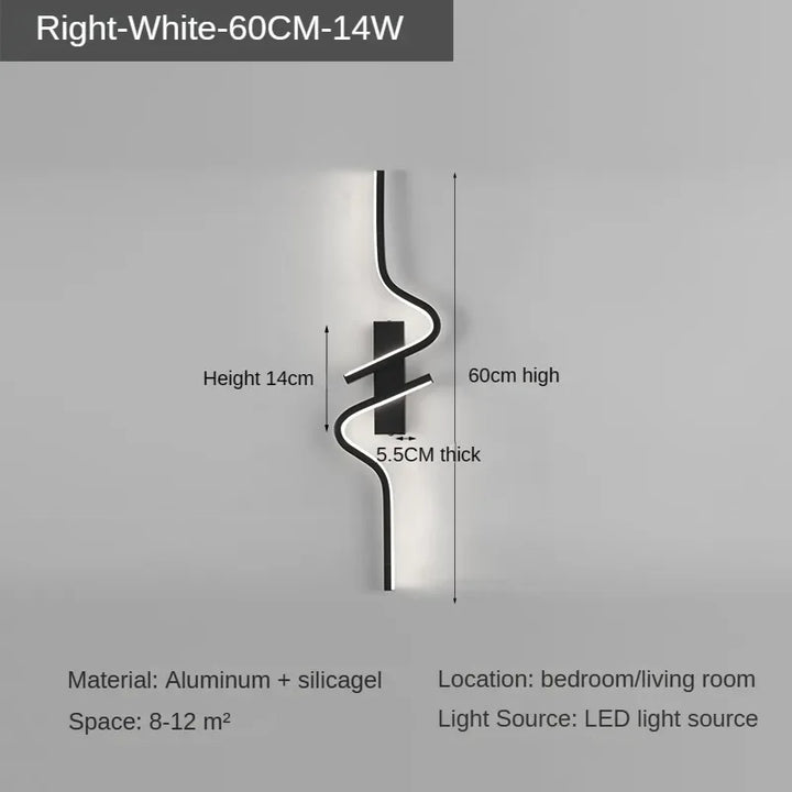 Moderne Minimalistische Streifen Led Wandlampe Schlafzimmerlichter Für Nachttisch Wand Sconces Led Licht Wohnzimmer TV Sofa Hintergrund Wandlampe