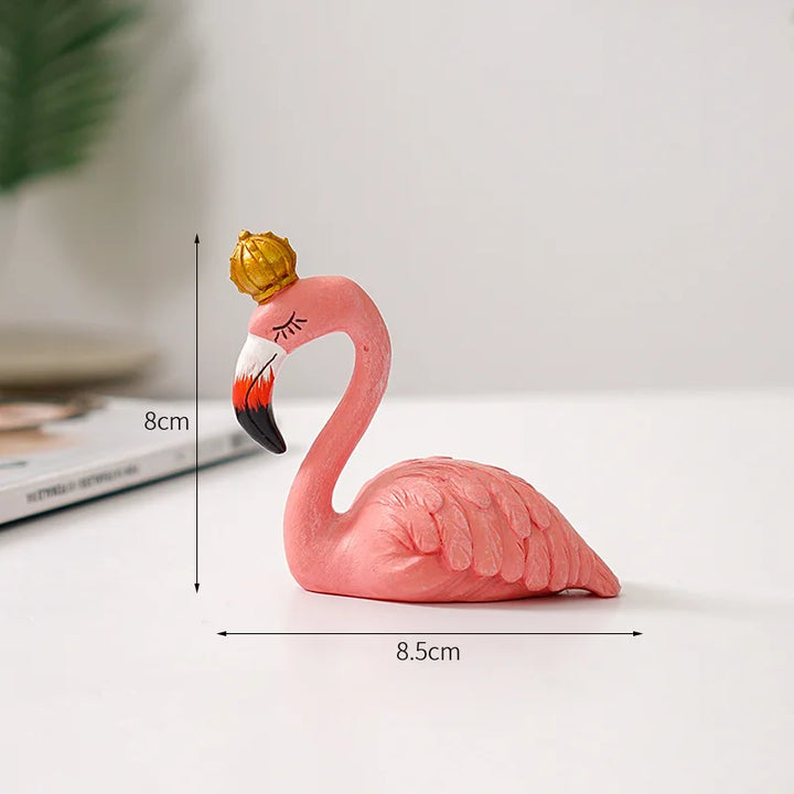 Nordic Flamingo Figurine Figur Statue Skulptur Wohnzimmer Büro Hochzeit Party Ornamente Wohnkultur Dekoration Zubehör