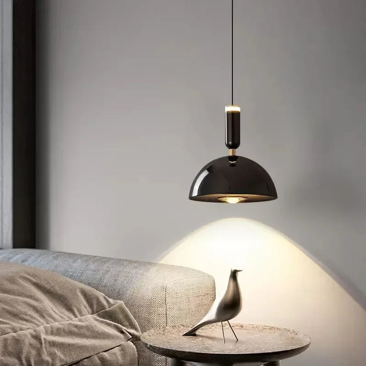 Nordic Hebbare LED Pendelleuchte – Moderne Eisen-Hängelampe für Schlafzimmer, Wohnzimmer, Arbeitszimmer und Bar (Einstellbare Höhe, Warmlicht)