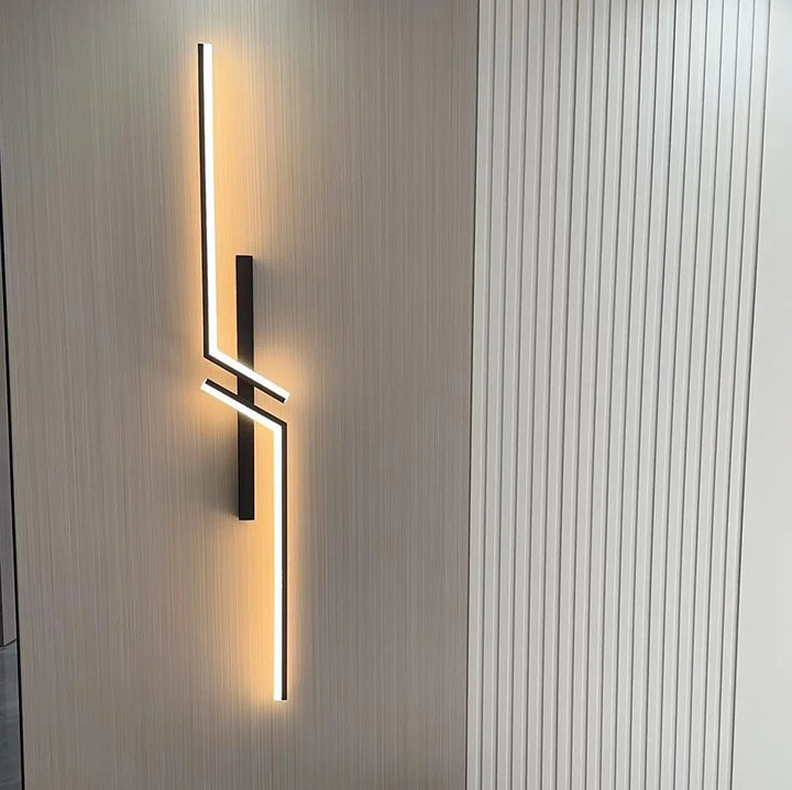 Moderne dimmbare LED-Wandleuchte – Fernbedienbare minimalistische Wandleuchte für Schlafzimmer, Wohnzimmer und TV-Hintergrund