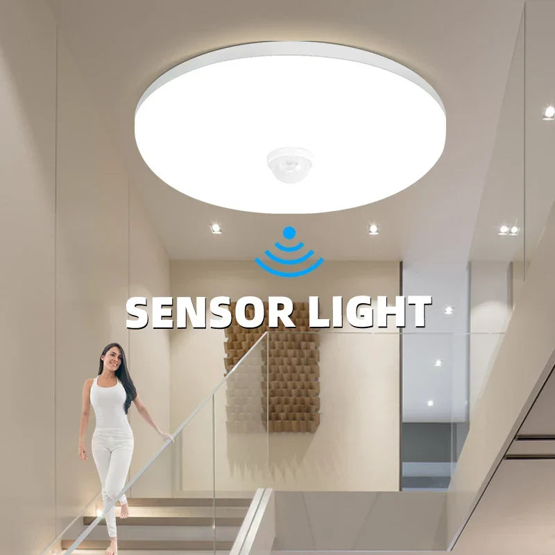 LED PIR Bewegungsmelder Deckenlampe - Moderne Lichtinstallationen für Schlafzimmer, Wohnzimmer, Treppenbeleuchtung
