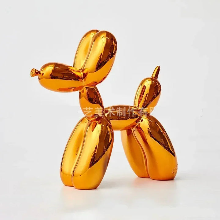 Nordic Balloon Dog Skulptur Harz Tier Ornament Kunstskulpturen und Figuren Bastel Heimdekoration Raum Schreibtisch Zubehör