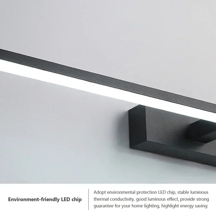 Moderne LED-Wandlampe – Drei-Farben-Badezimmer-Wandleuchte mit Aluminium-Finish für Spiegel, Bad & Wohnkultur