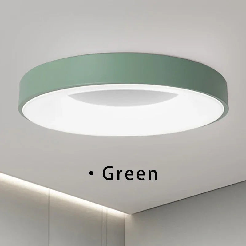 Moderne Macaron LED Deckenleuchte – Verstellbares kreisförmiges Design mit Fernbedienung und Dimmung für Schlafzimmer, Wohnzimmer und Flur