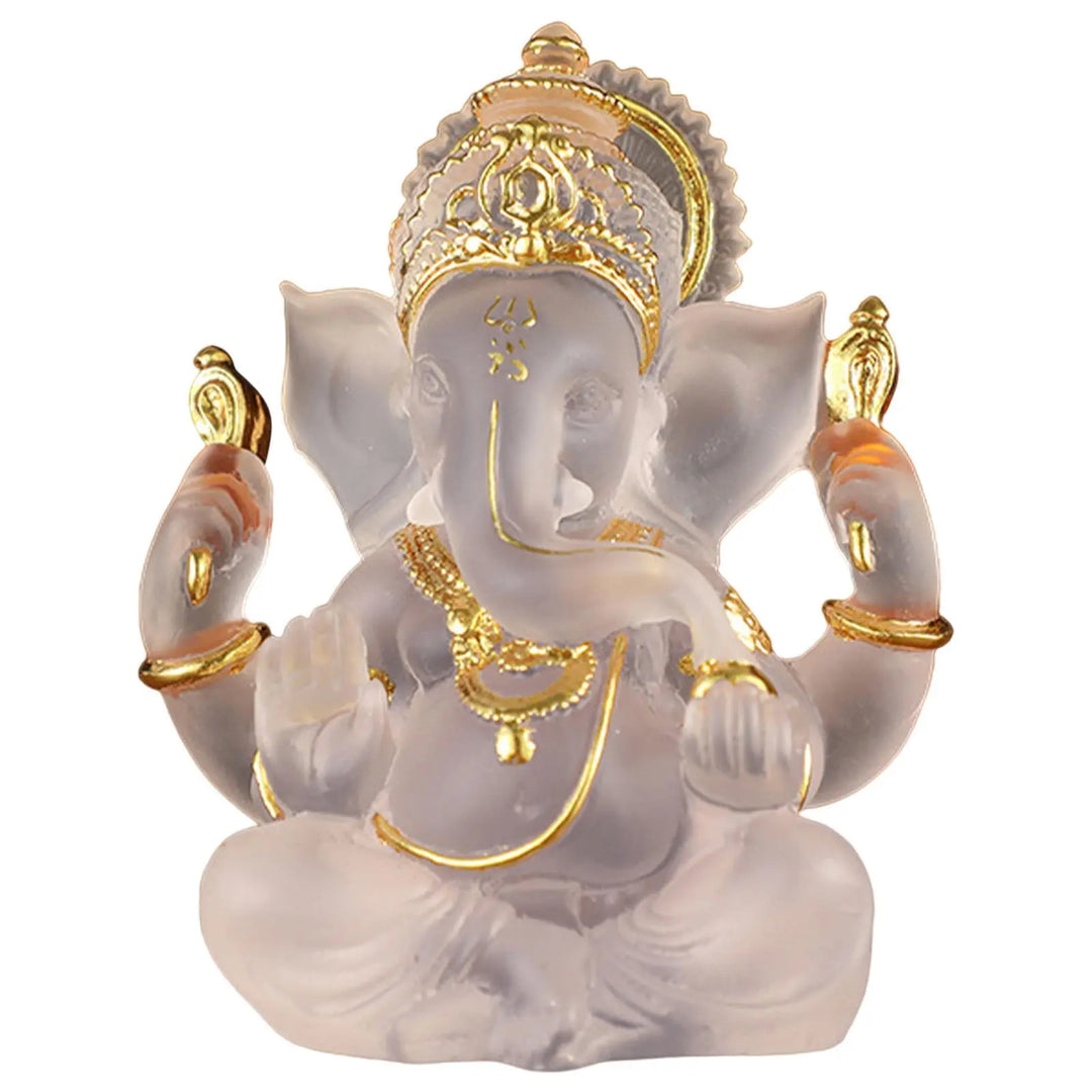 Seltene farbige semi-transparente Ganesh-Statuen für Glück in Ihrem Zuhause
