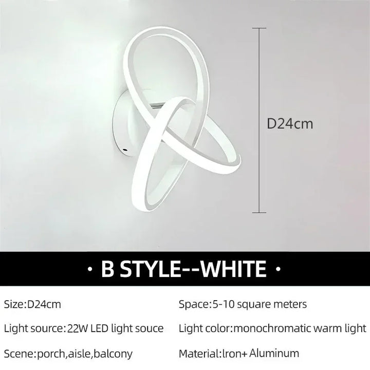 Moderne LED-Wandleuchte – Dreifach Schwarz & Weiß Deckenleuchte für Schlafzimmer, Wohnzimmer, Flur und Arbeitszimmer mit Fernbedienung und dimmbaren Optionen