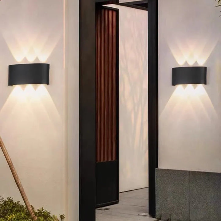 Körperbewegungssensor Wandlicht Wasserdicht Außen LED Wandlampe Oben Unten Leuchtende Lampen Gartenhof Induktionsflur Wandleuchte