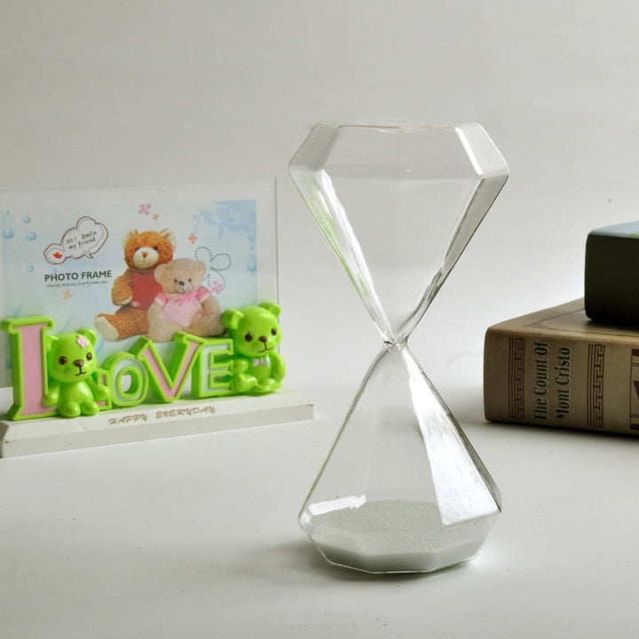 5–60 Minuten Diamant-Stundenglas, Sanduhr, Sanduhr, Kindergeschenk, Sanduhr, Wohnraumdeko, erhältlich in mehreren Farbausführungen