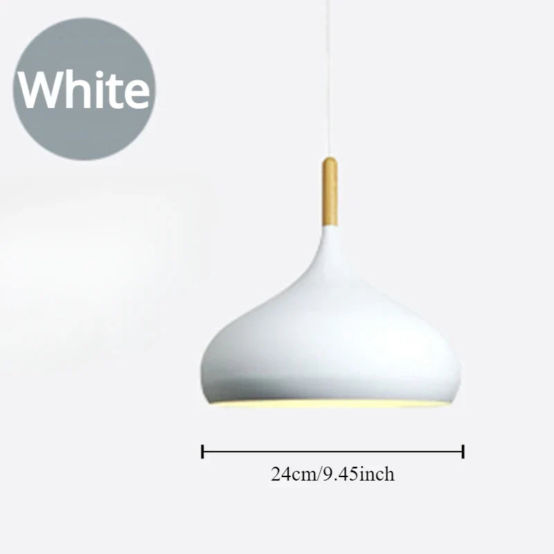 Moderne Macaron Pendelleuchte – Farbige LED-Kronleuchter für Schlafzimmer, Restaurant, Büro und Wohnzimmer – Einstellbares Aluminium-Hängelicht