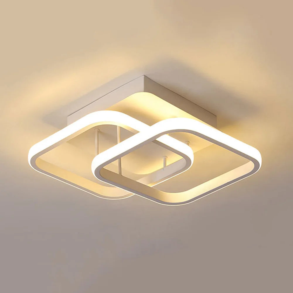 Moderne Deckenlampe 85-265V Metall Decken Kronleuchter Dreifarbige Licht Deckenlampe für Wohnzimmer Flur Balkon Wohnkultur